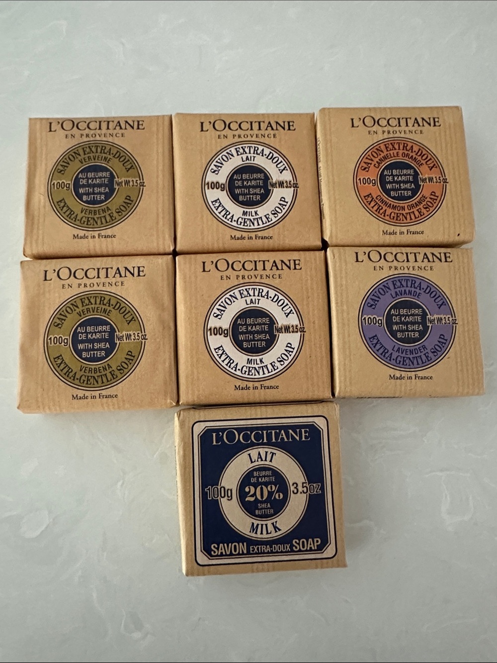 Vintage 7X LOT L'Occitane France Saxon Extra General Soap
